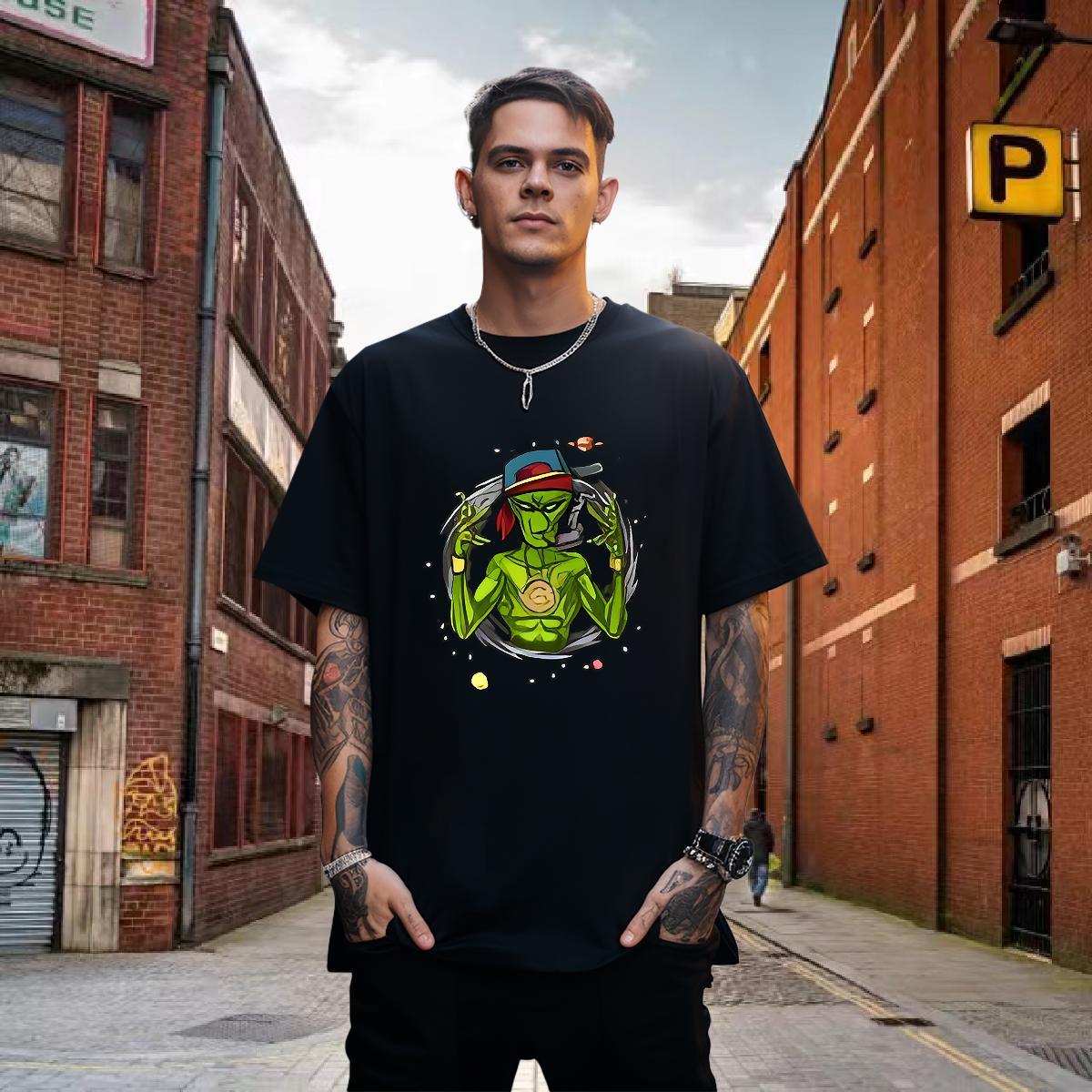 Men T Shirts 100% Cotton 230g Animated characters Sport Breathable Crew Neck DIY Printed Men Tees 2024 Designer Cool Design Clothes