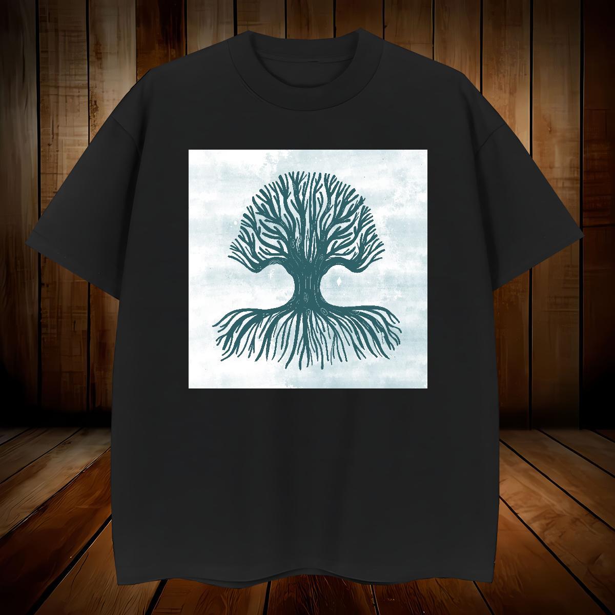 Designer T Shirts Men 230g Cotton tree Casual Beach Tops Tees Crew Neck Brand Men Tops Tees Cartoon Printing L-4XL