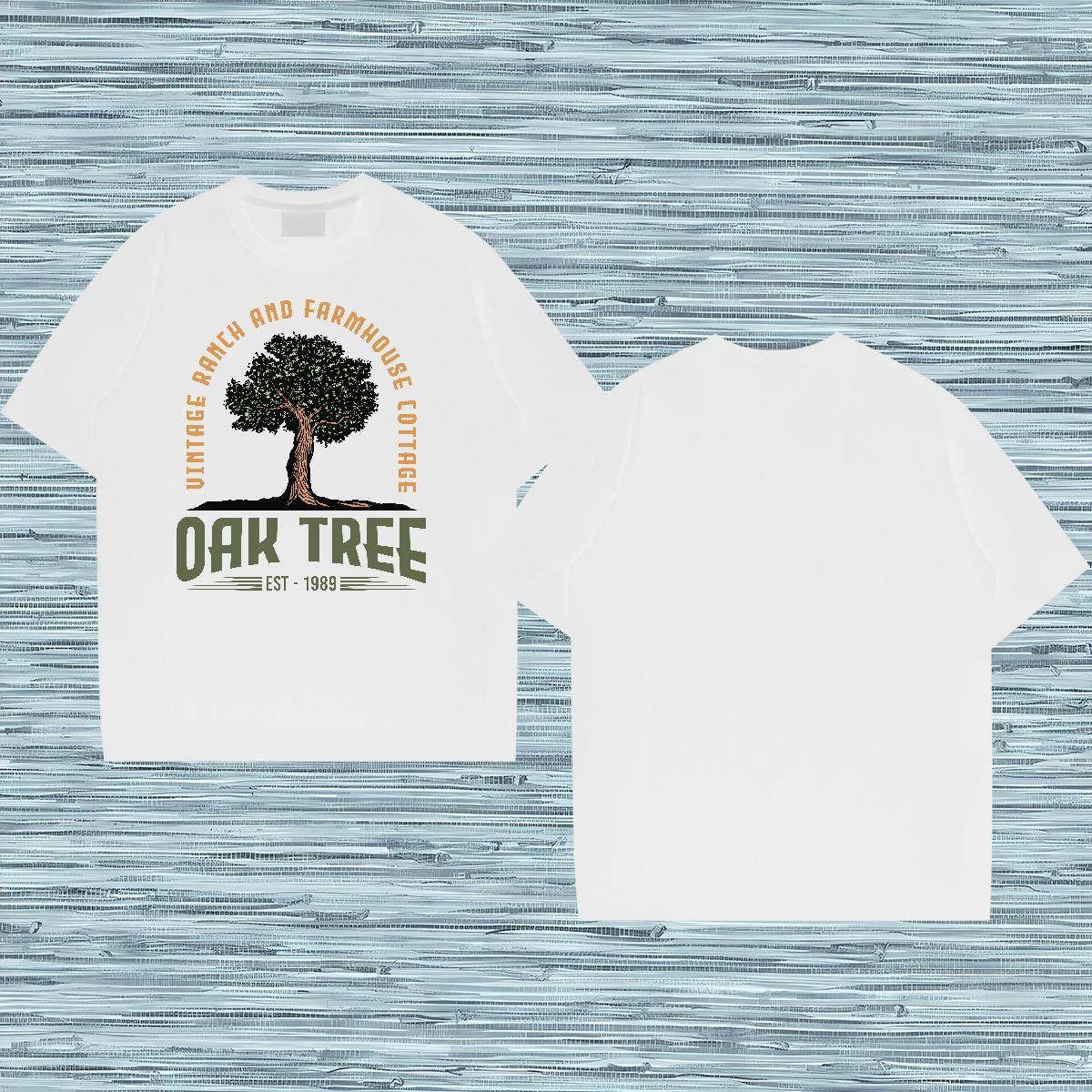 Fashion Designer T Shirts Men 230g Cotton tree Anime Printing Street Polos Round Neck Short Sleeve Brand Tshirt for Man Woman DIY Logo Oversized