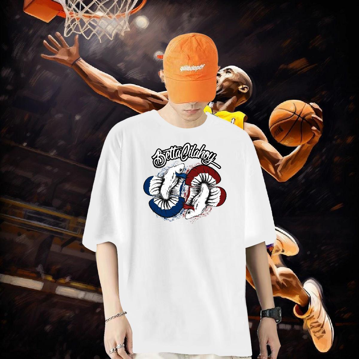 Customized Man T Shirts 230g Pure Cotton Sport Tops Shirt Short Sleeve O-Neck Loose Tshirt for Man Woman DIY Printed