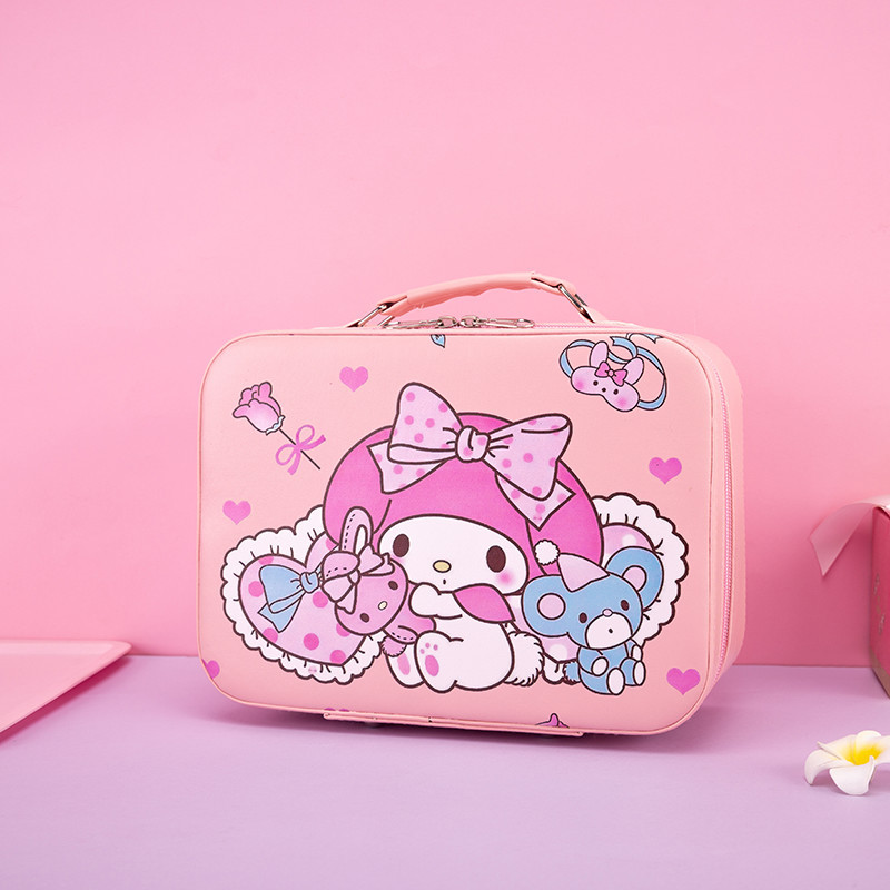 Portable Makeup Bag Handheld Large Capacity Cartoon Makeup Box Household Guka Cosmetics Storage Box