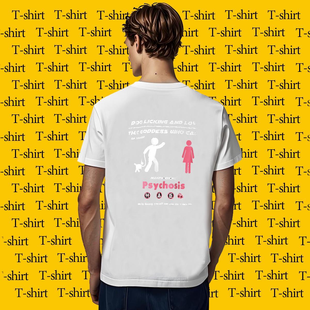T Shirt For Man 230g 100% Cotton letter Daily Outfit Breathable Crew Neck Custom Anime Tshirt for Man Woman Fashion Designer Soft Tees