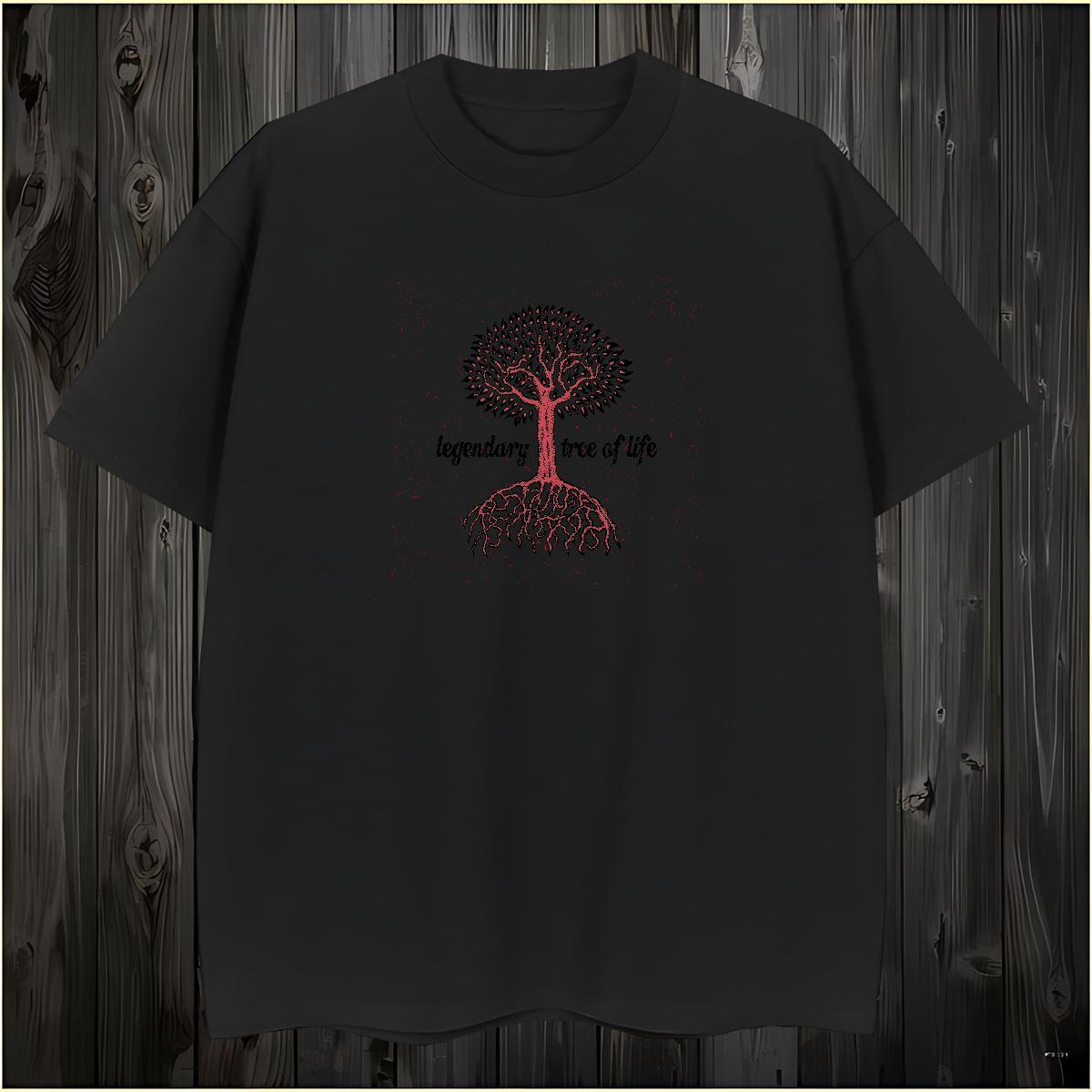 Factory Direct T-Shirts for Men 230g Cotton tree Casual Beach Tops Tees Breathable Crew Neck Unisex Men Tees Custom Cartoon
