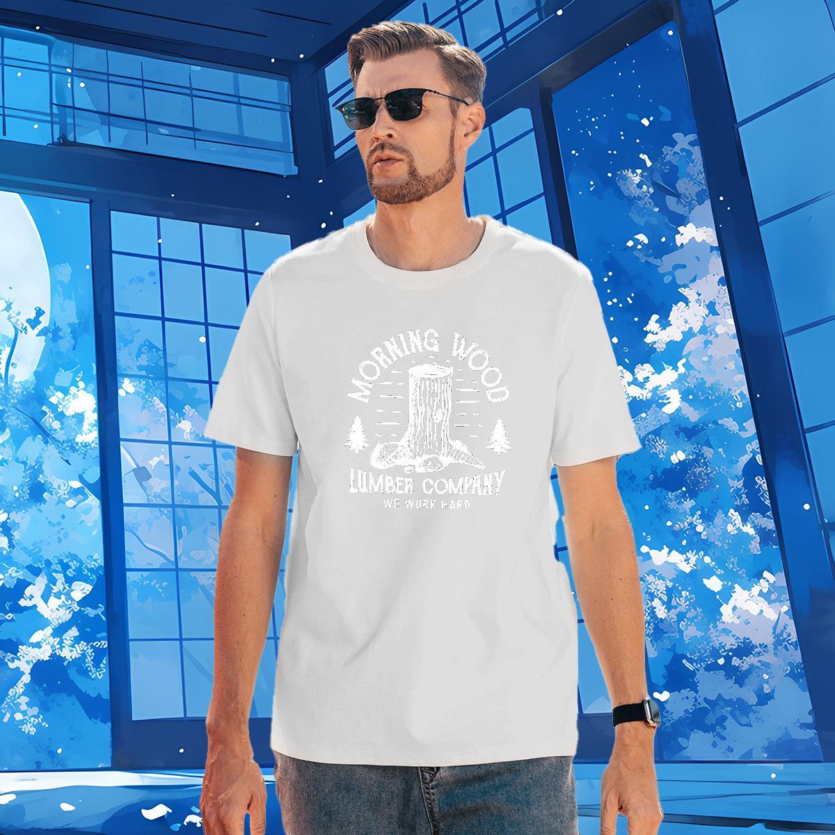 T shirt 100% Cotton 230g tree Casual Daily Wear Pure Cotton White Plus Size Tshirts Customized Soft Top Tees