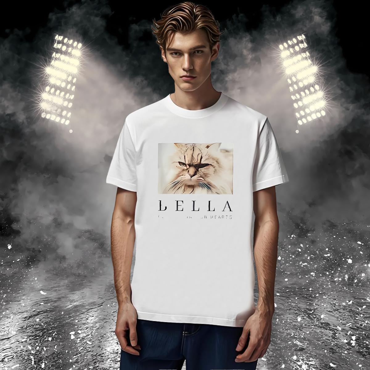 New Designer T Shirts Men 230g Cotton cat Beach Tops Short Sleeve Soft TOP Quality Men Clothes T-Shirt Custom Big Size