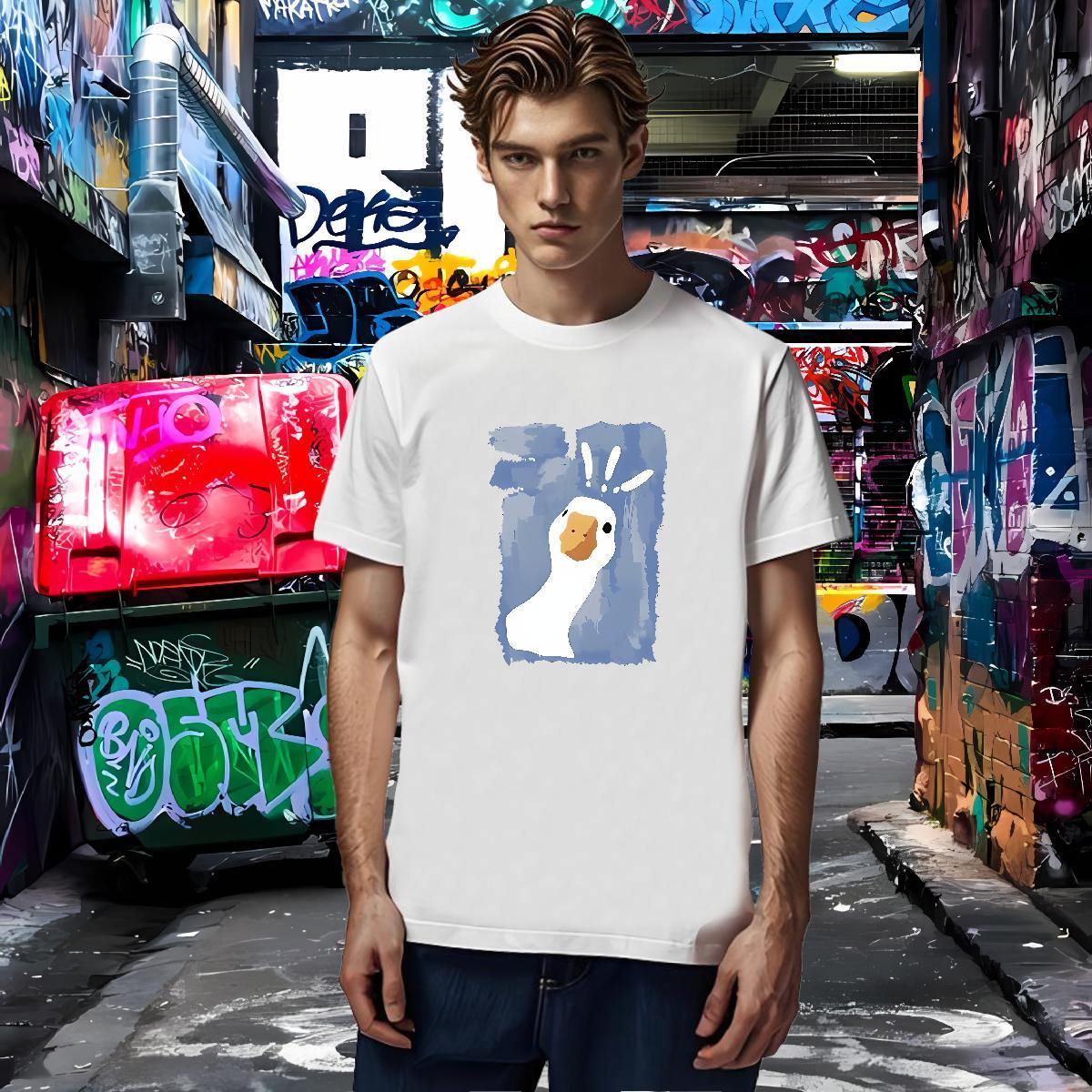 Fashion Design T Shirts Men 230g Cotton duck Outdoor Clothes Breathable Short Sleeve Loose Fit Men Tops Tees Black Oversized
