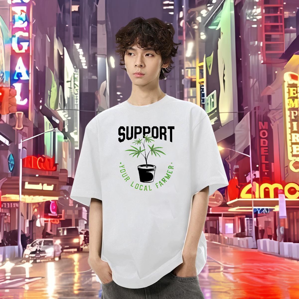 Wholesale Men T Shirts 100% Cotton 230g tree Daily Wear Tops Shirt Crew Neck Popular Men Tees Oversized