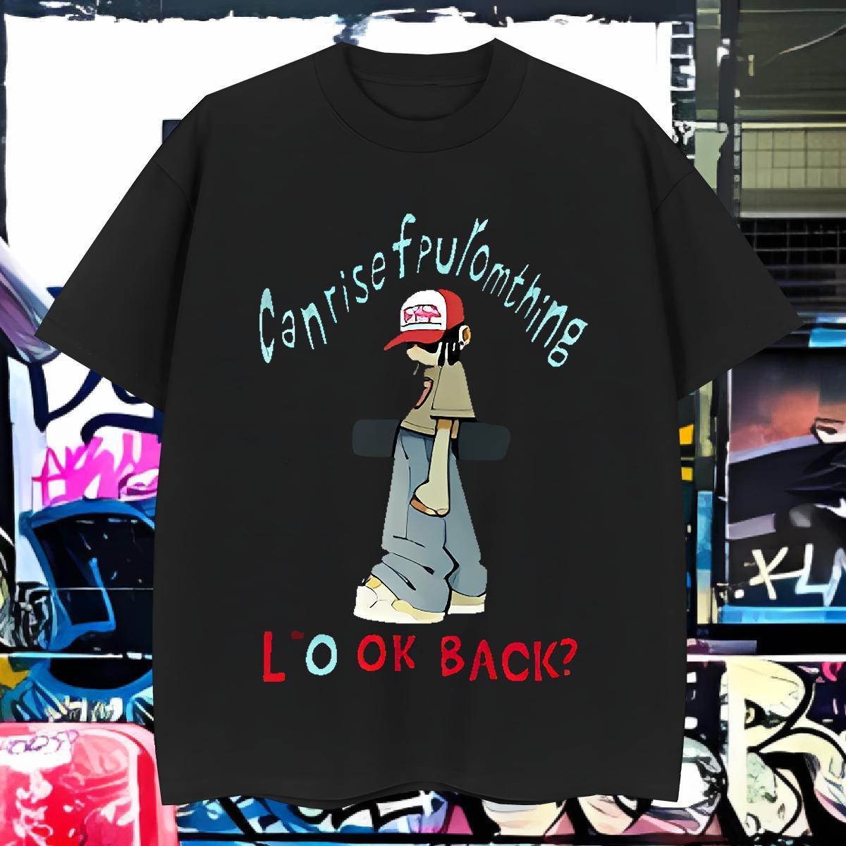 T shirt 230g 100% Cotton character High Street Hip Hop Breathable Crew Neck Oversized Men Tops Tees Classic Casual Comfortable Tshirts