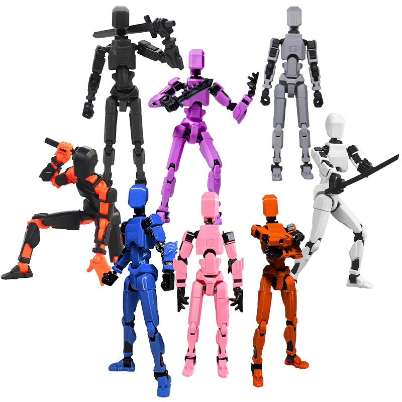 Titan 13 Action Figures 3D Printed Multi-Jointed Movable Lucky Action Figure