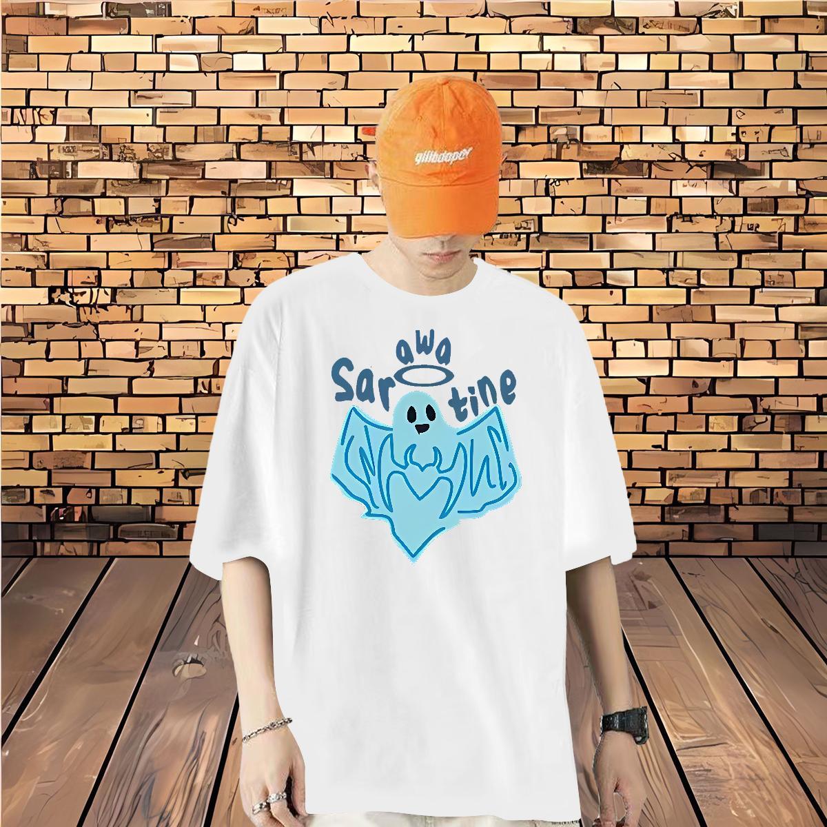 2024 DIY T Shirt For Man 230g Cotton halloween Summer Casual Tops Tees Short Sleeve O-Neck Classic Tshirt for Man Woman DIY Printed