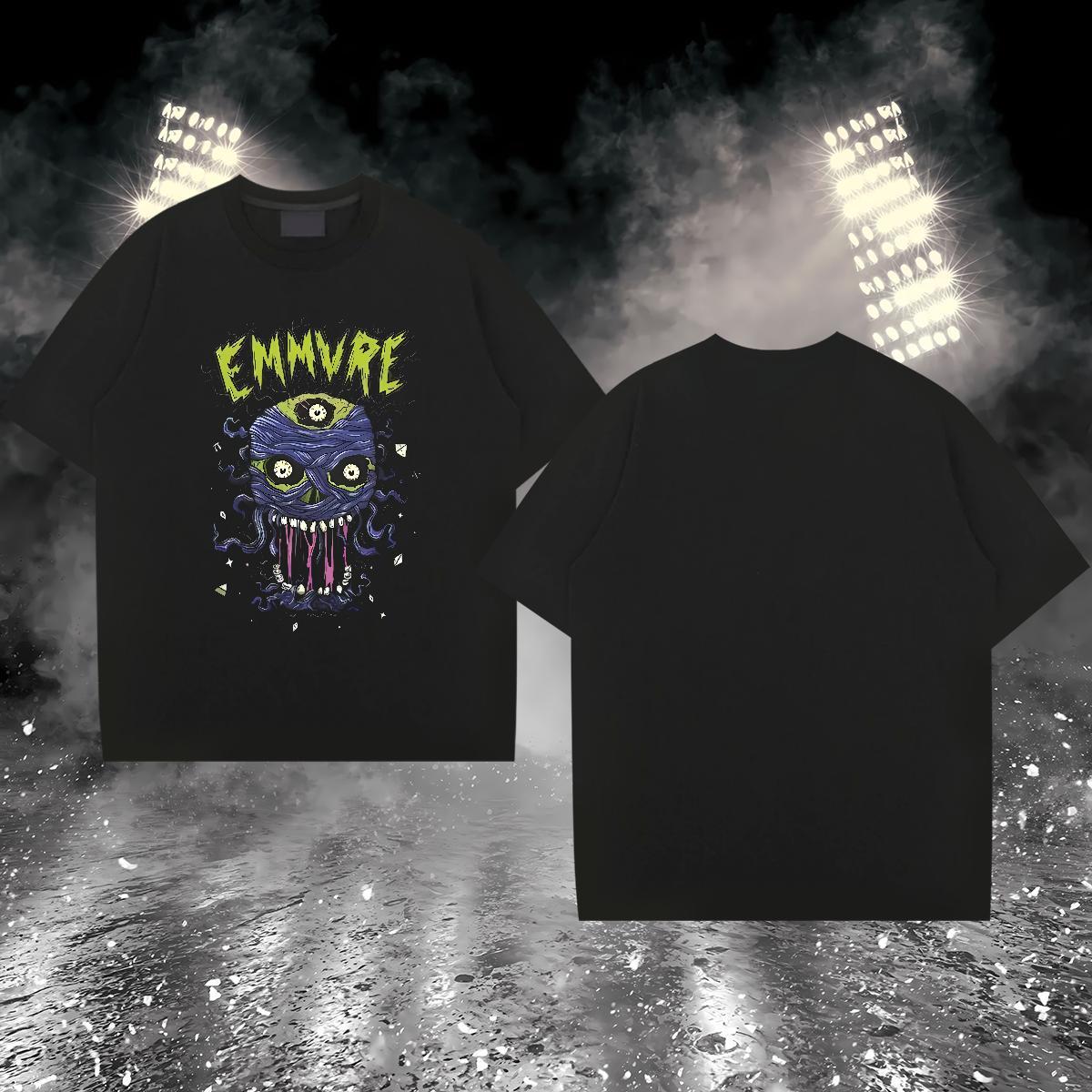 2024 T-Shirts for Men 230g 100% Cotton halloween Street Wear Tops Shirt O-Neck Short Sleeve Cool Tshirts Custom Print Oversized