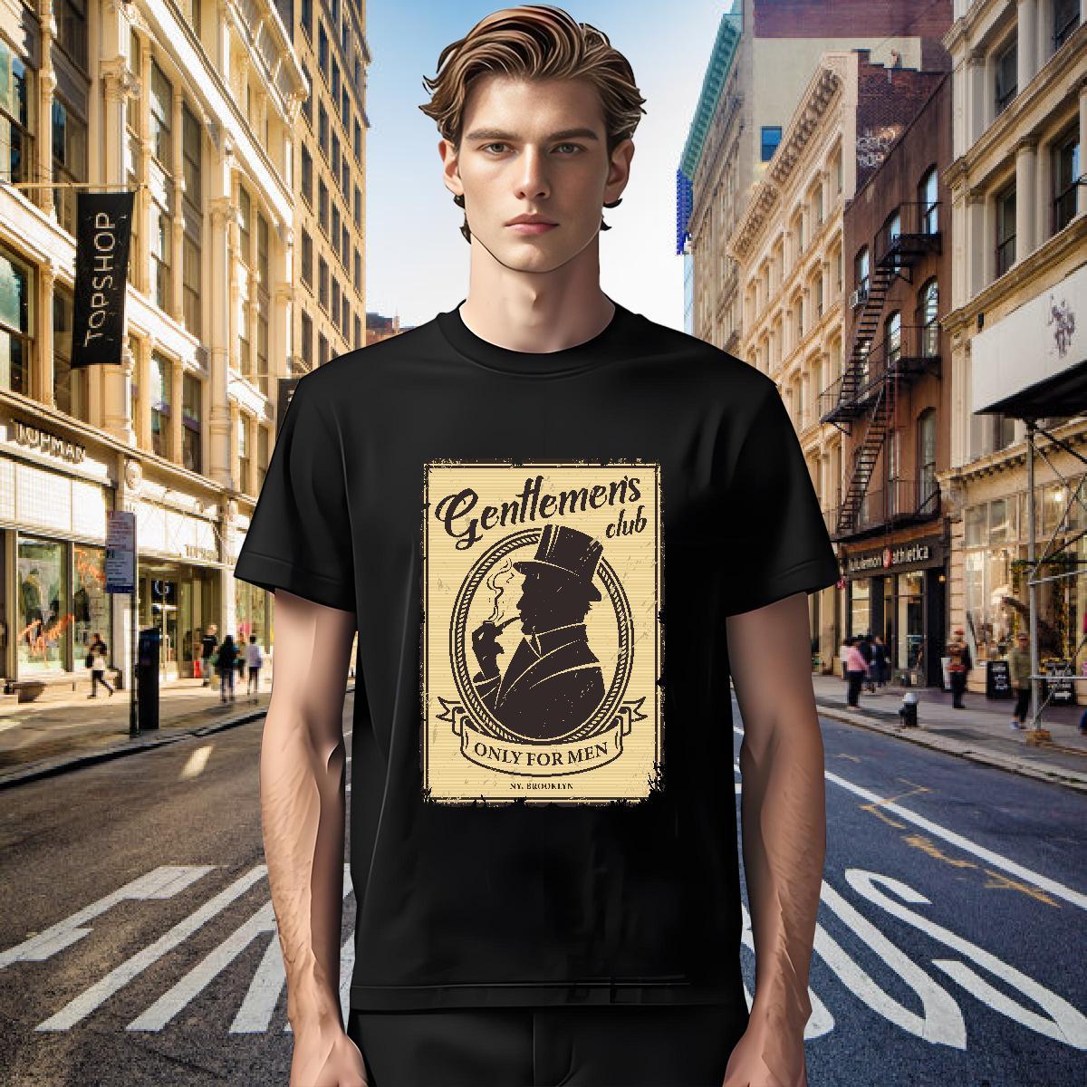 Mens T Shirts 230g 100% Cotton portrait Street Pure Cotton Customized Print Mens Tshirts New Designer Loose Fit Clothes