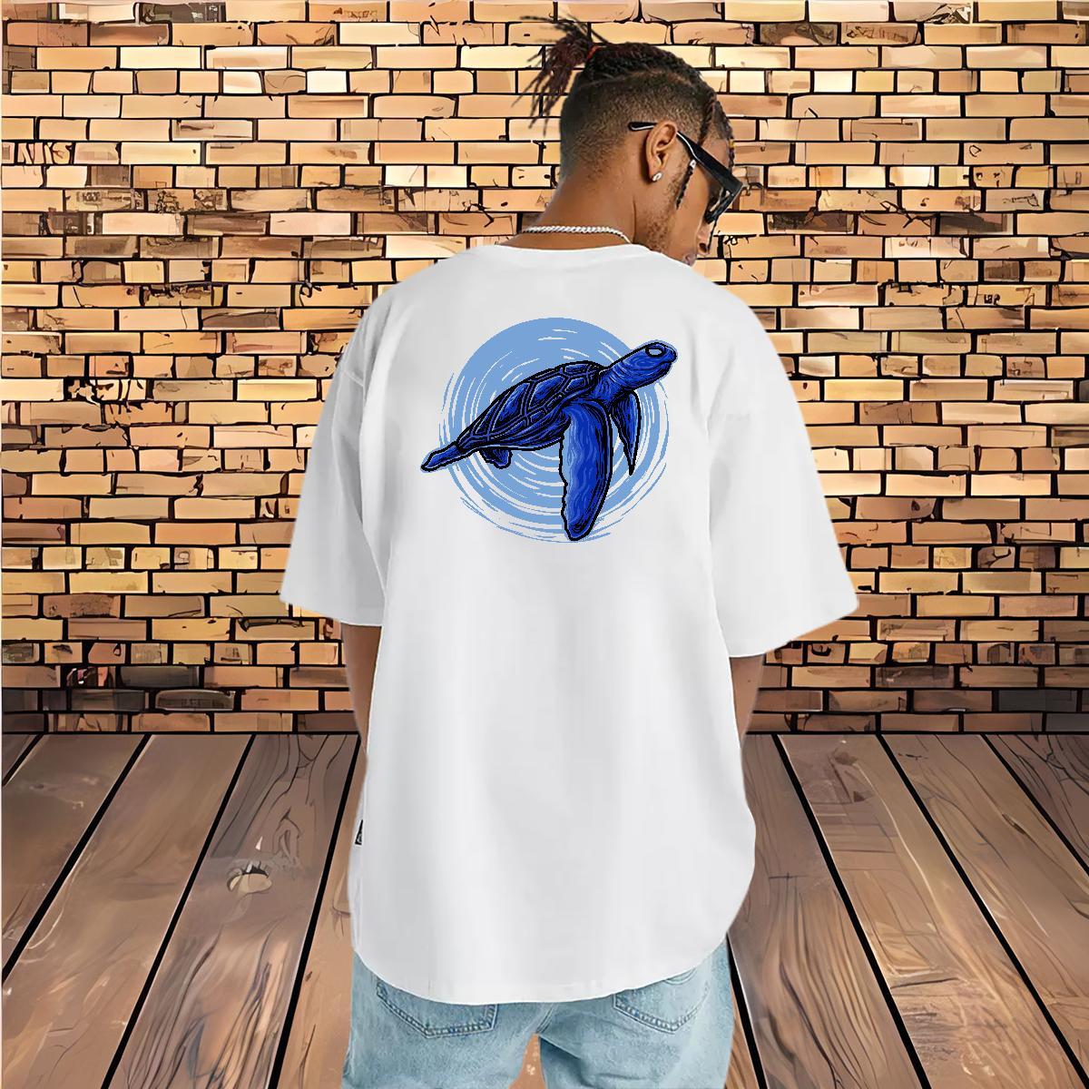 Custom T-Shirts for Men 230g Cotton tortoise Sports Casual Clothings Breathable Popular Men Tshirts Customized Print