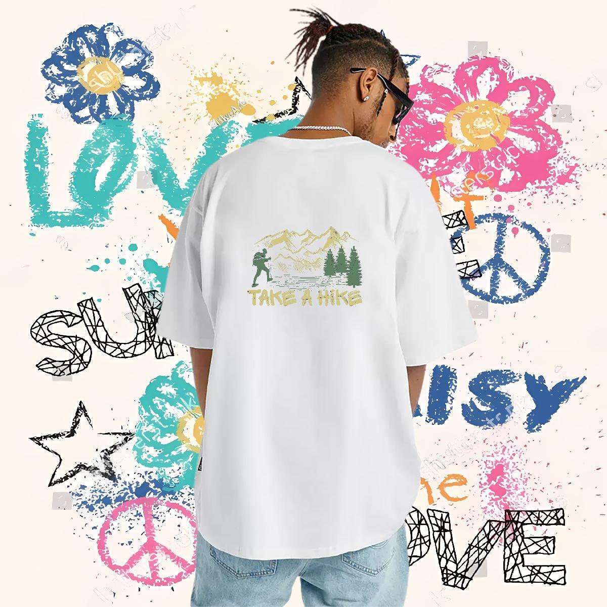 Fashion Casual T-Shirts for Men 230g Cotton tree Sports Casual Tshirts O Neck Short Sleeves High Quality Couples T Shirts Customized