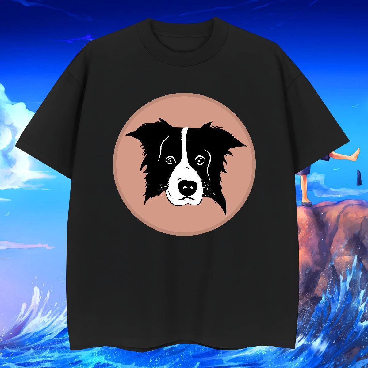 Man T Shirts 230g Pure Cotton dog Street Wear O Neck Short Sleeves Graphic Men Tops Tees Fashion High Quality Tops Shirt