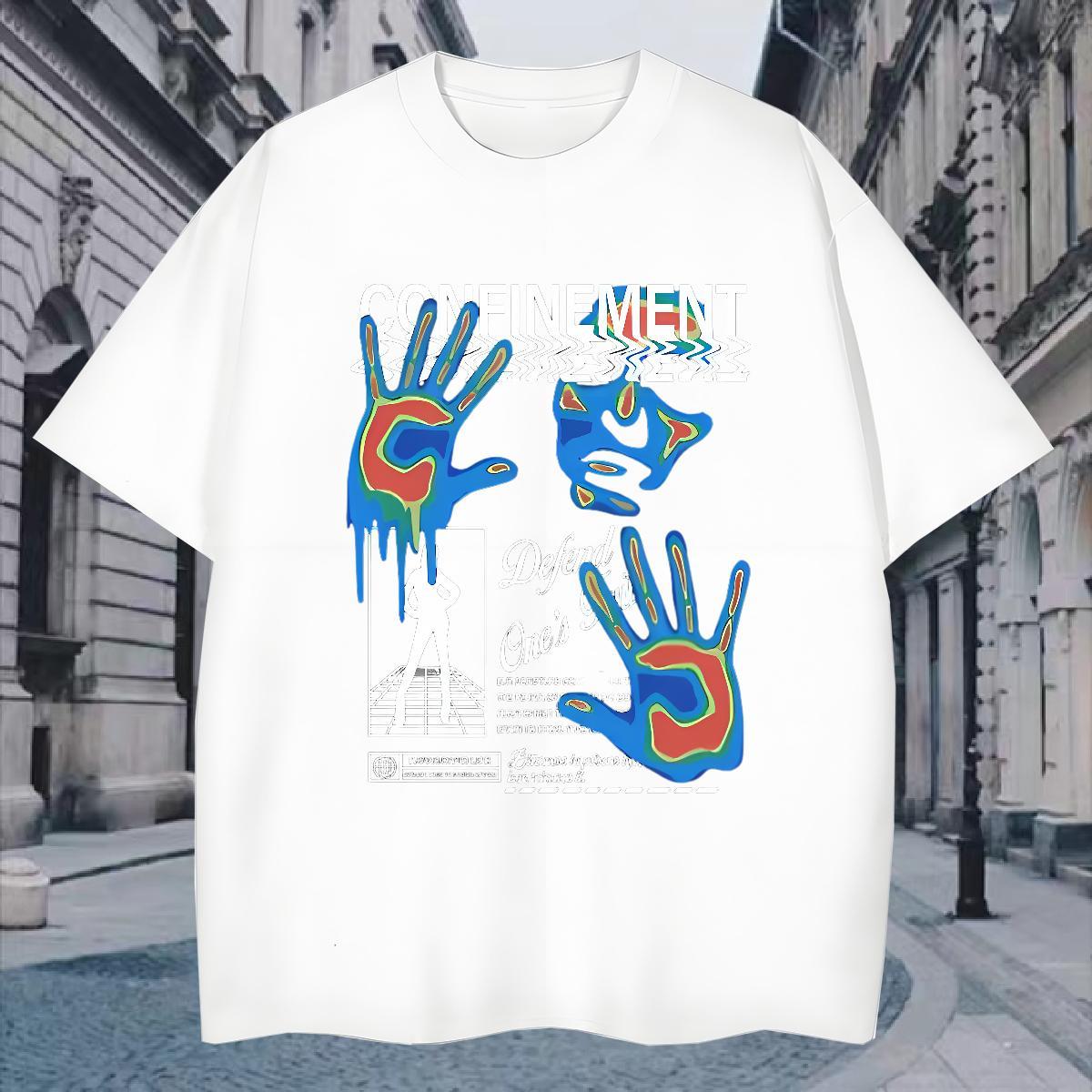 Men T Shirts 230g 100% Cotton icon Summer Casual Round Neck Short Sleeve Custom Print Plus Size Couples T Shirts Fashion Comfortable Tees Shirts