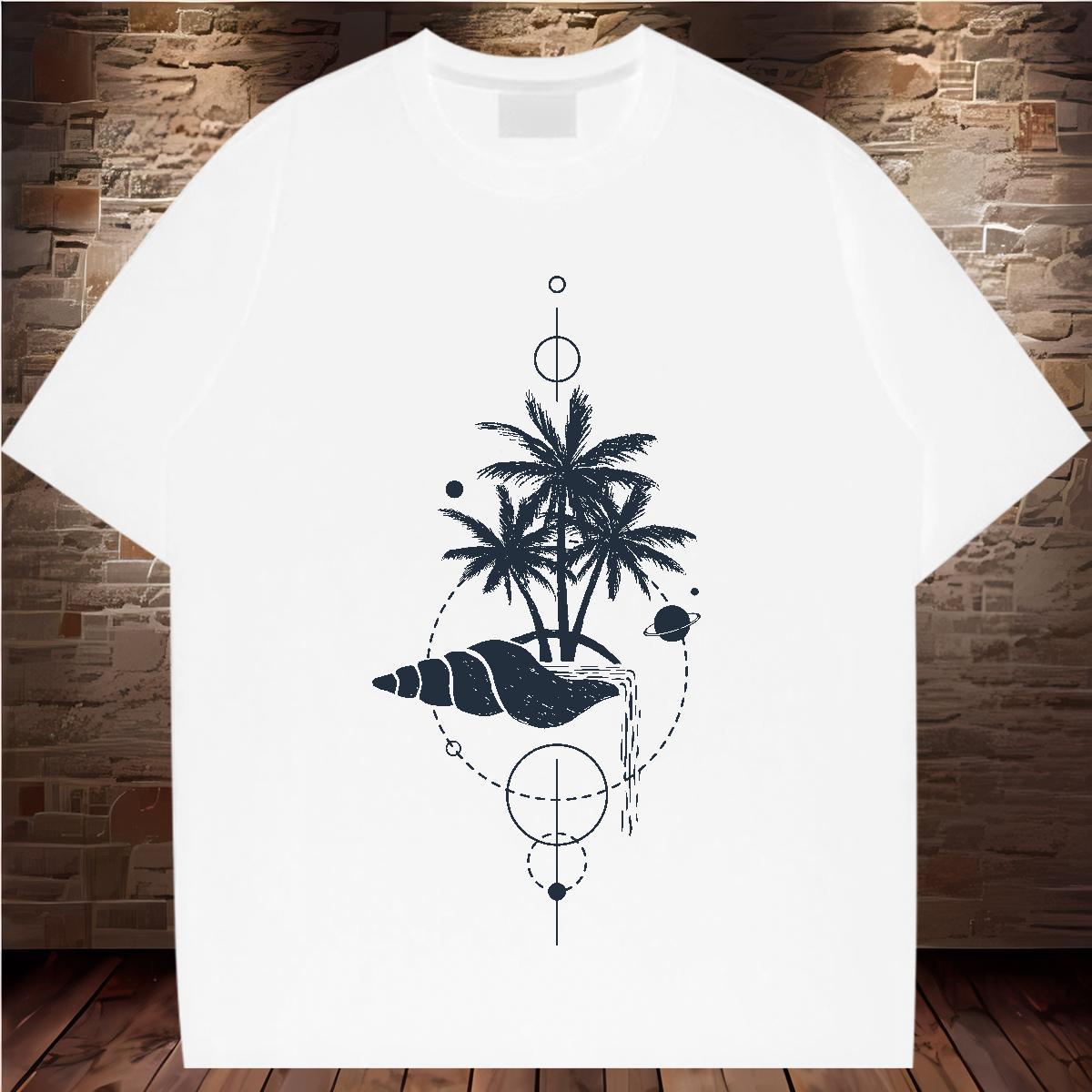 5A Women T Shirts Breathable Crew Neck Lady T shirt Custom Printing tree Sports Casual 230g 100% Cotton TOP Quality Wear