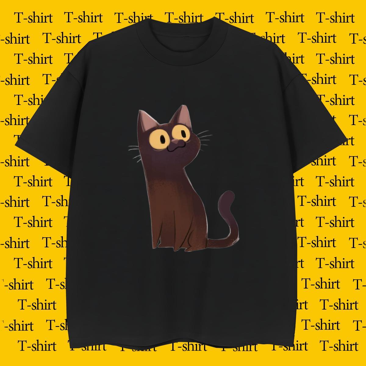 Men T Shirts 100% Cotton 230g cute Casual Breathable Short Sleeve Oversized Couples T Shirts 2024 Summer TOP Quality Clothings