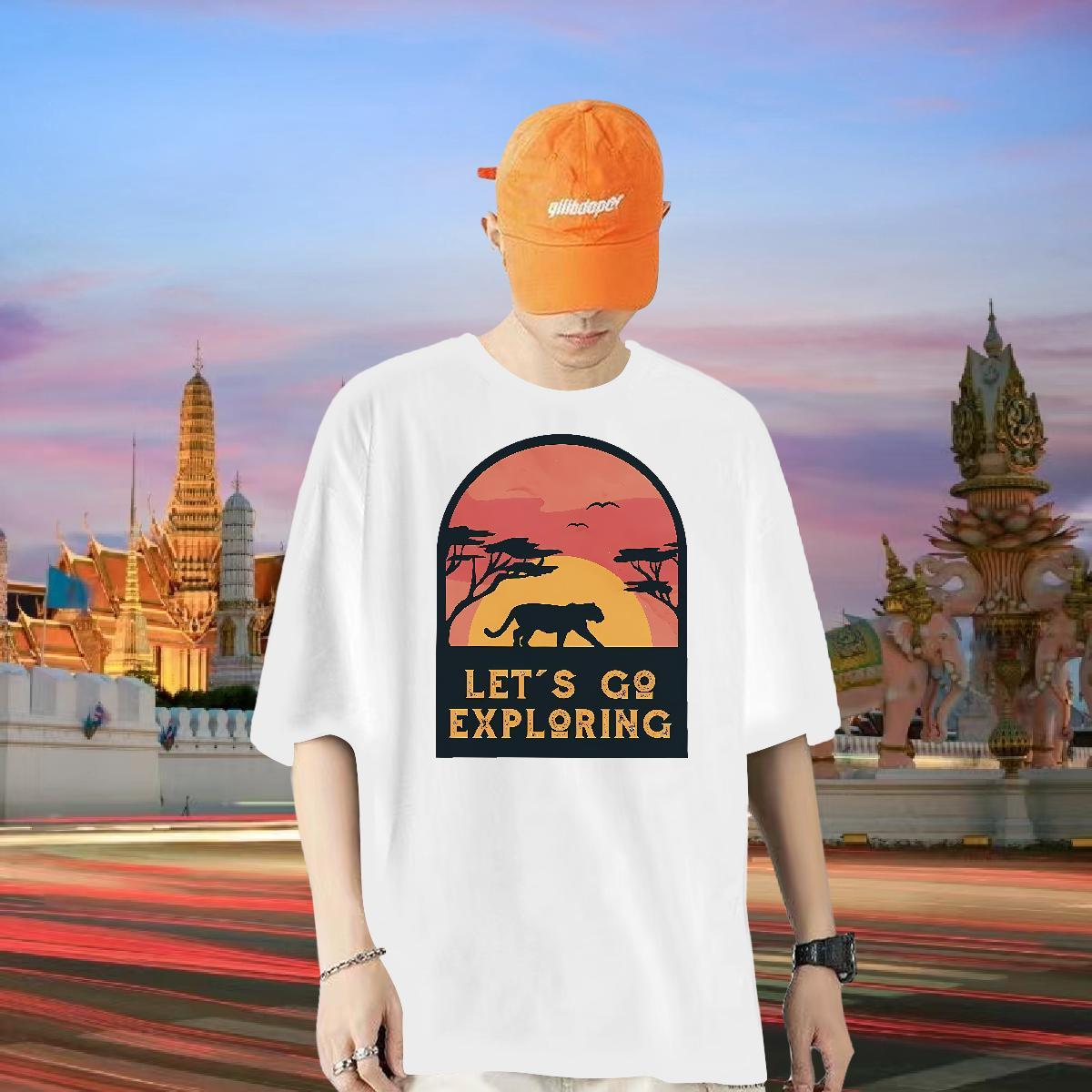 Fashion Man T Shirts 230g 100% Cotton Casual Tee Shirt Round Neck Short Sleeve Designer Mens Tshirts Black Oversized