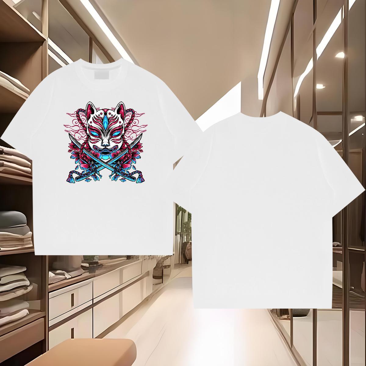 Fashion Design Mens T Shirts 230g Cotton Street Wear Tees Breathable Crew Neck Cool Men Tshirts Asian Size