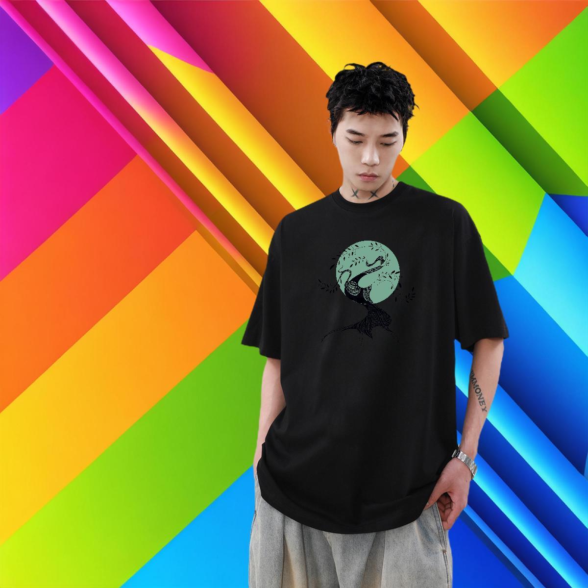 Unisex Men Tshirts 230g 100% Cotton Casual tree Customized Breathable Crew Neck Fashion Designer Man T Shirts Top Tees