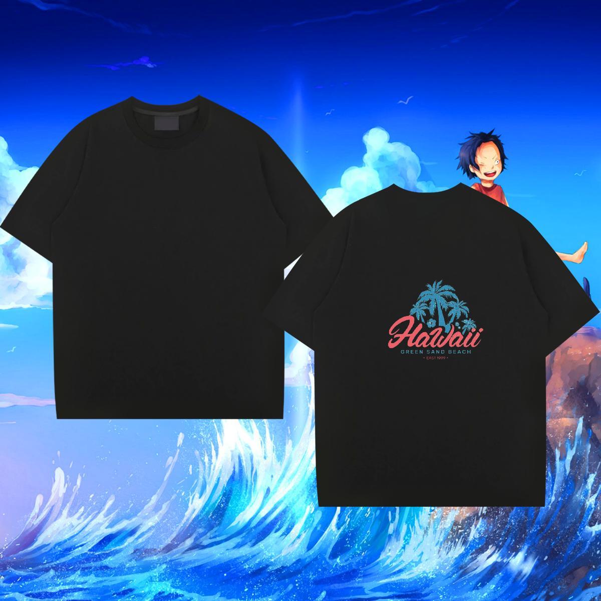 2024 DIY T Shirts Men 230g Pure Cotton tree Daily Outfit Tee Shirt O-Neck Short Sleeve Comfortable Tshirt for Man Woman DIY Anime