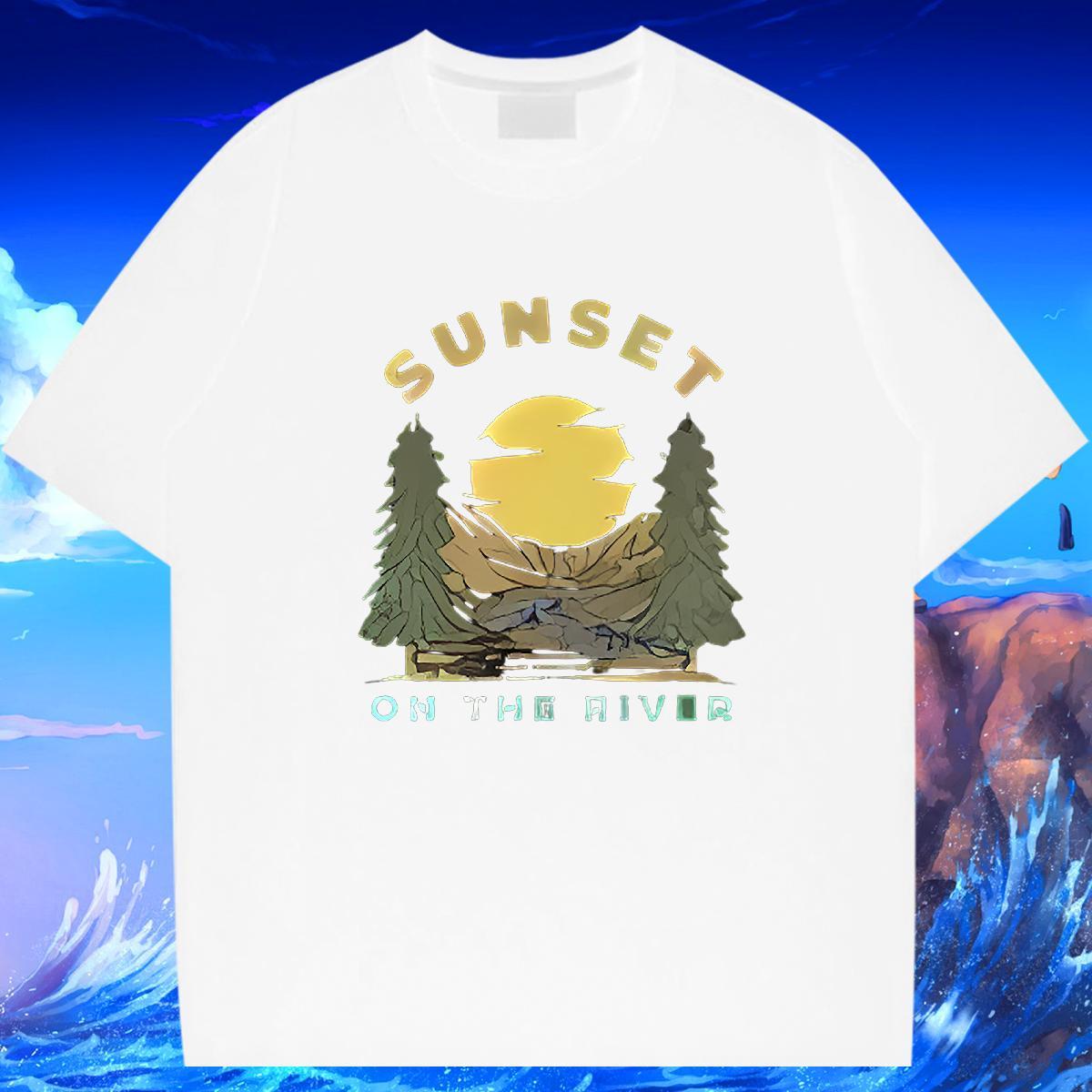 Soft Couples T Shirts 230g 100% Cotton Sports Casual mountains Oversized 3XL 4XL Short Sleeve O-Neck Fashion Design Mens T Shirts Polos