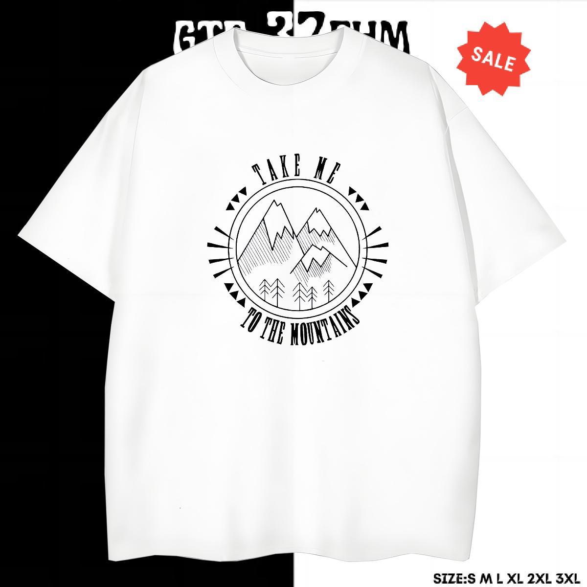 Popular Men Tops Tees 230g Pure Cotton Sport mountains Plus Size Custom Round Neck Short Sleeve 2024 New Man T Shirts Tee Shirt