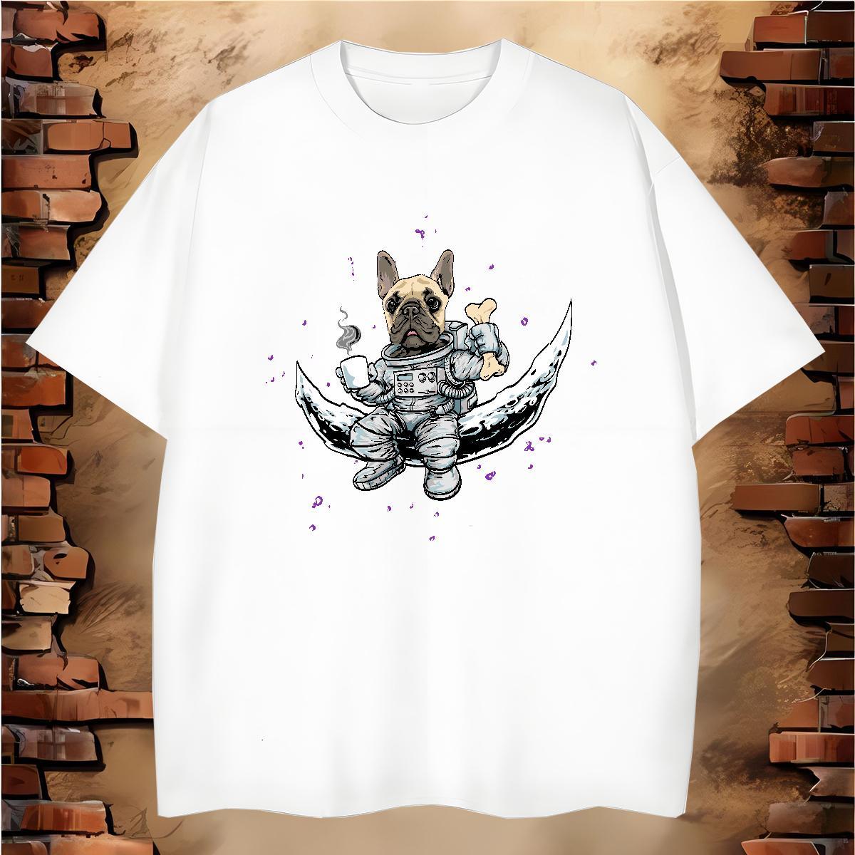 Man T Shirts 230g Cotton animal Beach Breathable Crew Neck Custom Print Oversized Couples T Shirts Classic TOP Quality Tops Tees