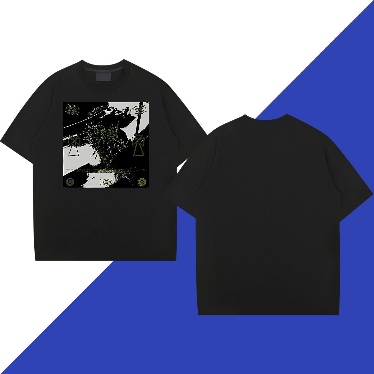 Fashion Casual T-Shirts 230g 100% Cotton halloween Street Top Tees Breathable Short Sleeve Comfortable Men Tops Tees Customized