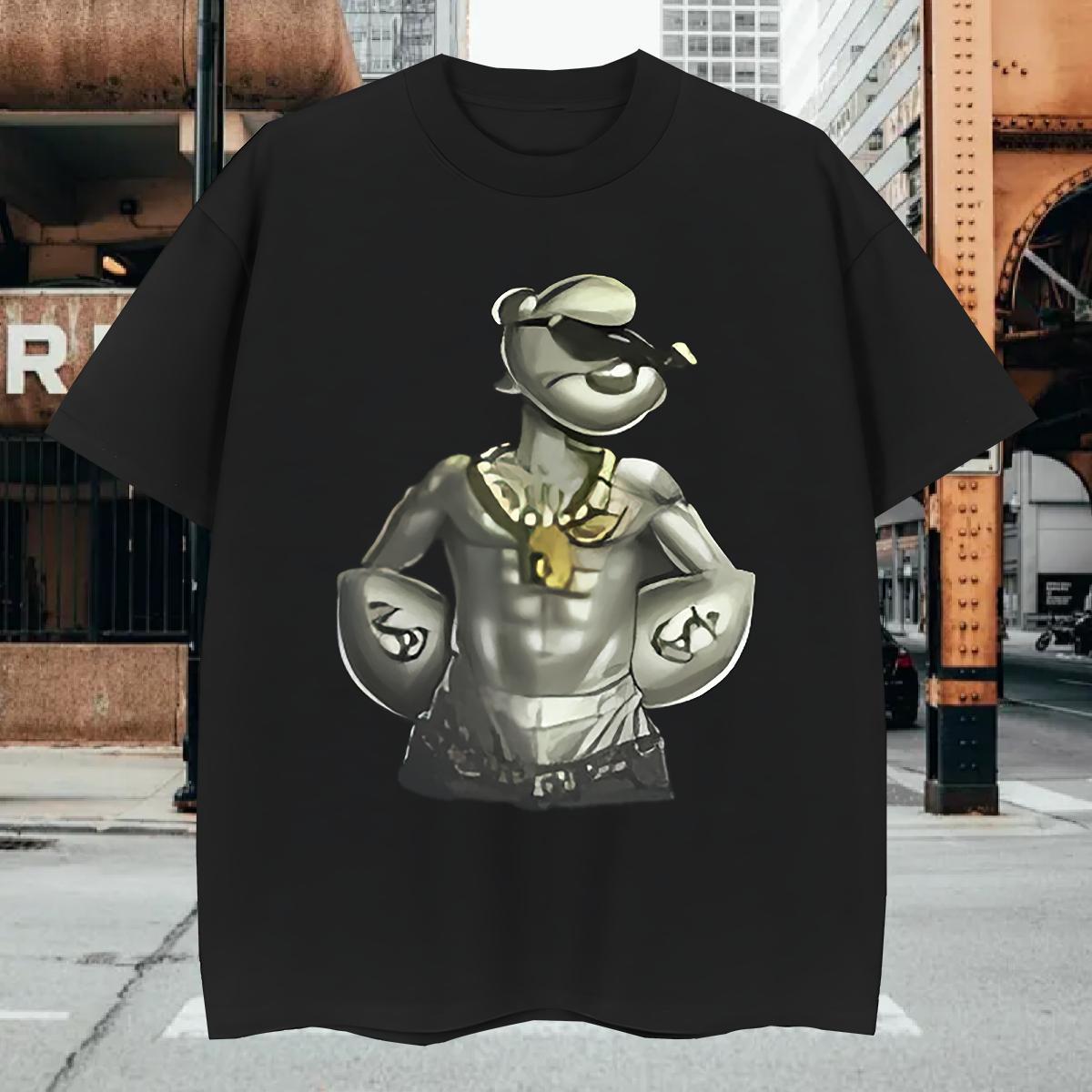 Men T Shirts 100% Cotton 230g Animated characters Outdoor Breathable Short Sleeve Asian Size Couples T Shirts Customized Popular Wear