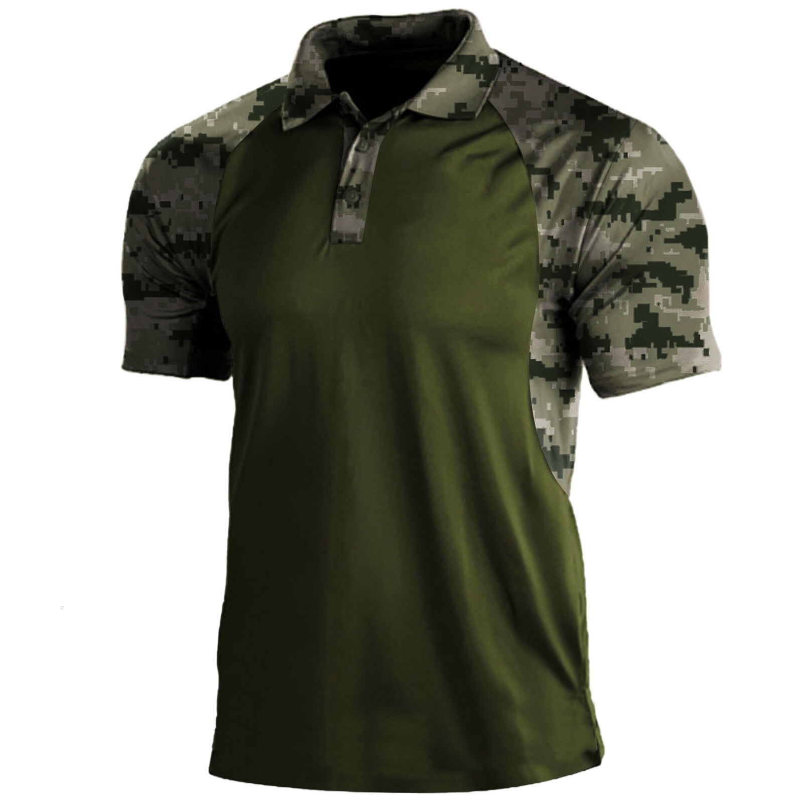 2024 Men's outdoor American flag 3D digital collar polo shirt T-shirt