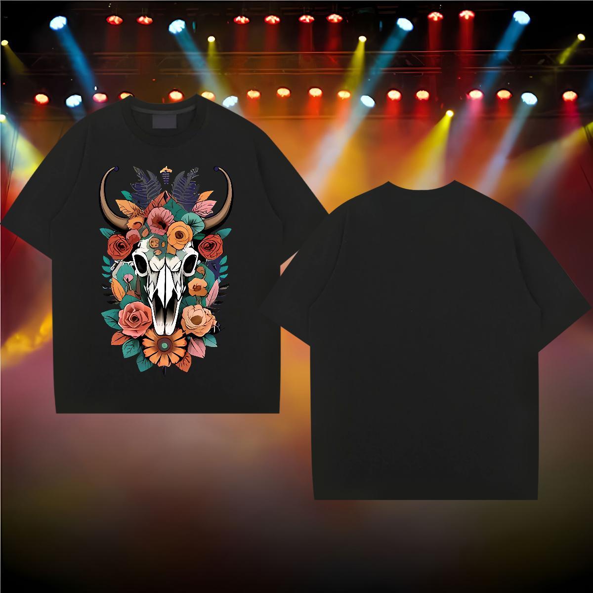 Stylist Man T Shirts 230g 100% Cotton sheep Casual Beach Tshirts Breathable Short Sleeve Soft Couples T Shirts DIY Printed
