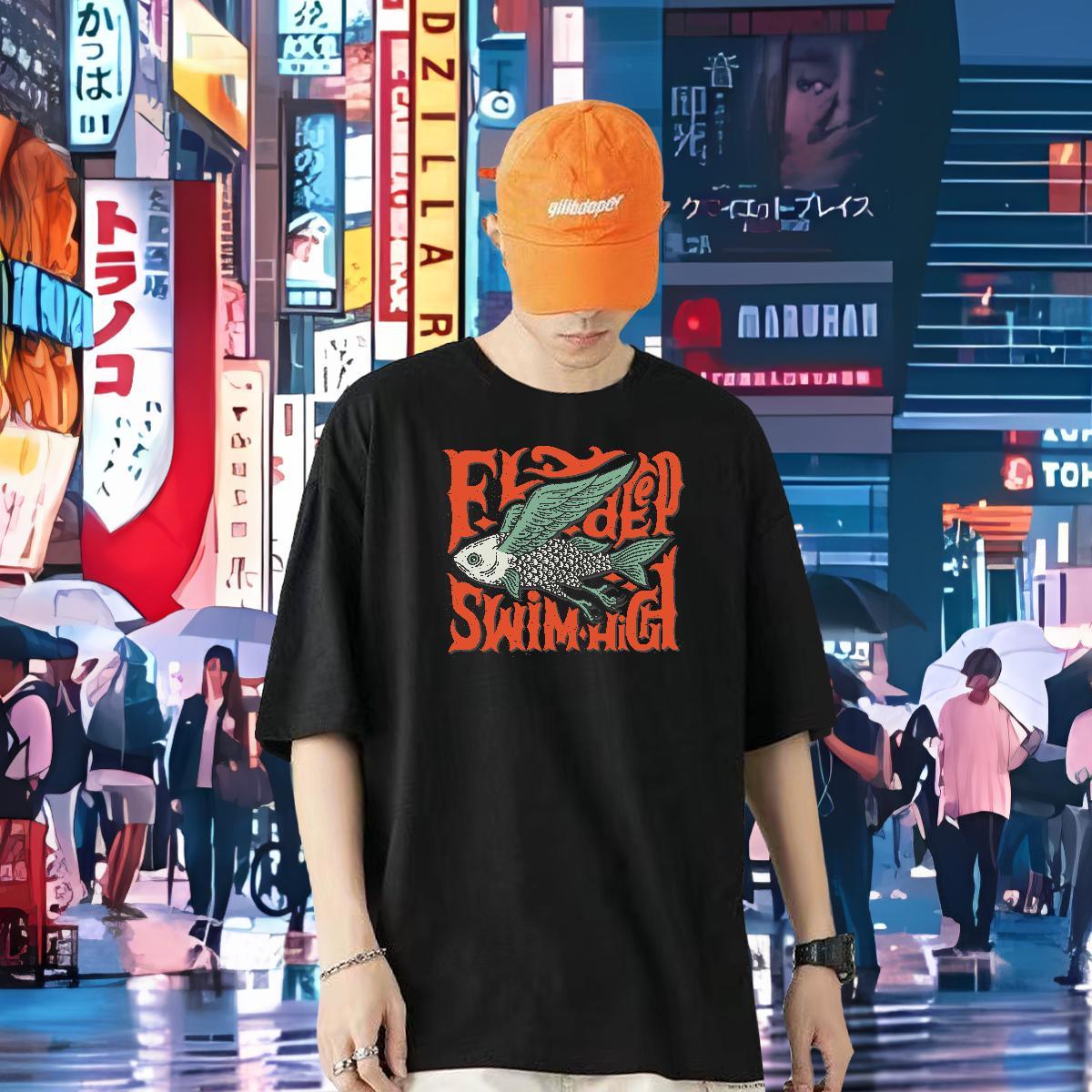 DIY Customized Man T Shirts 100% Cotton 230g Summer Casual Clothes Crew Neck High Quality Men Tees Black White