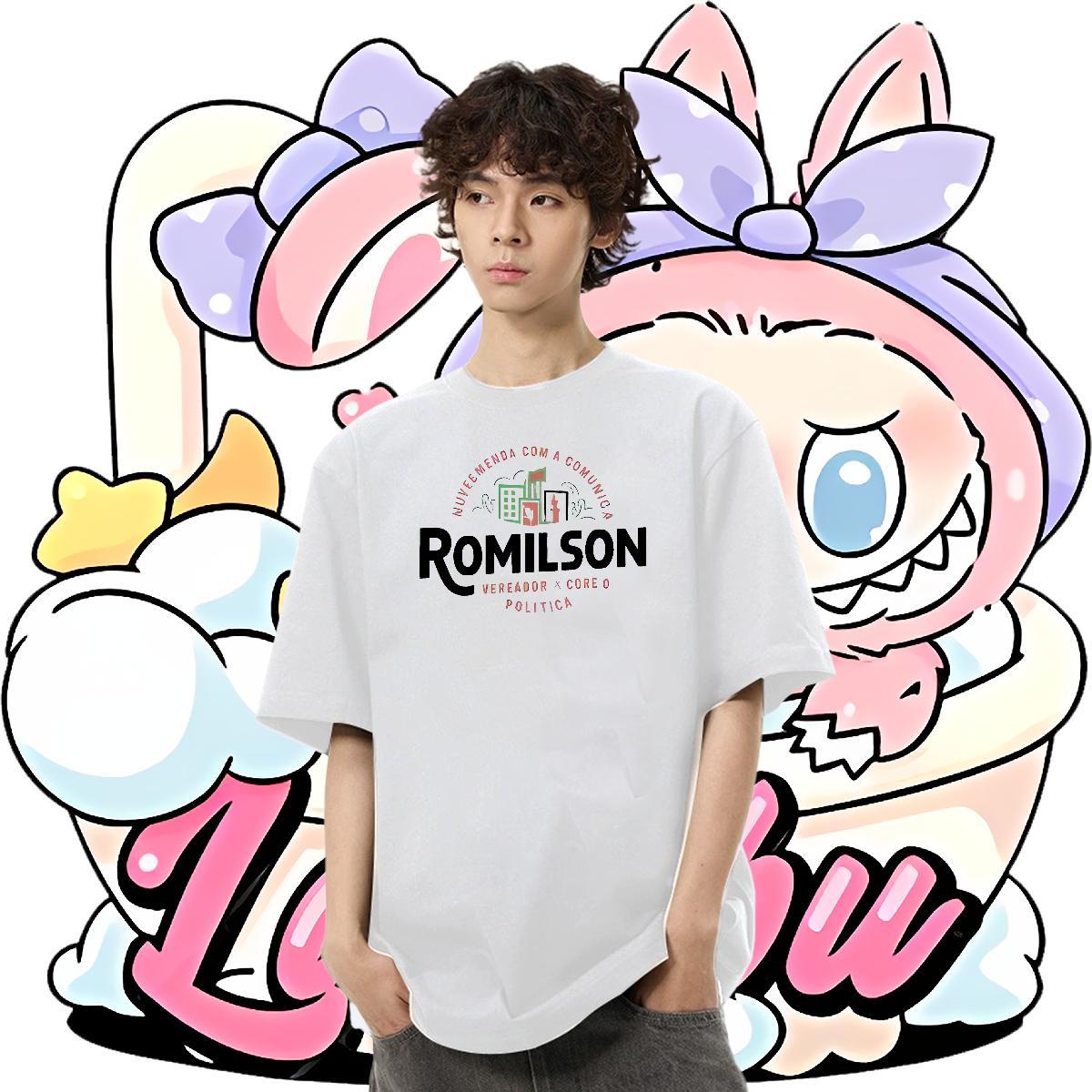 Comfortable Tshirt for Man Woman 100% Cotton 230g Casual Beach letter Anime Crew Neck Breathable 2024 DIY T shirt Wear