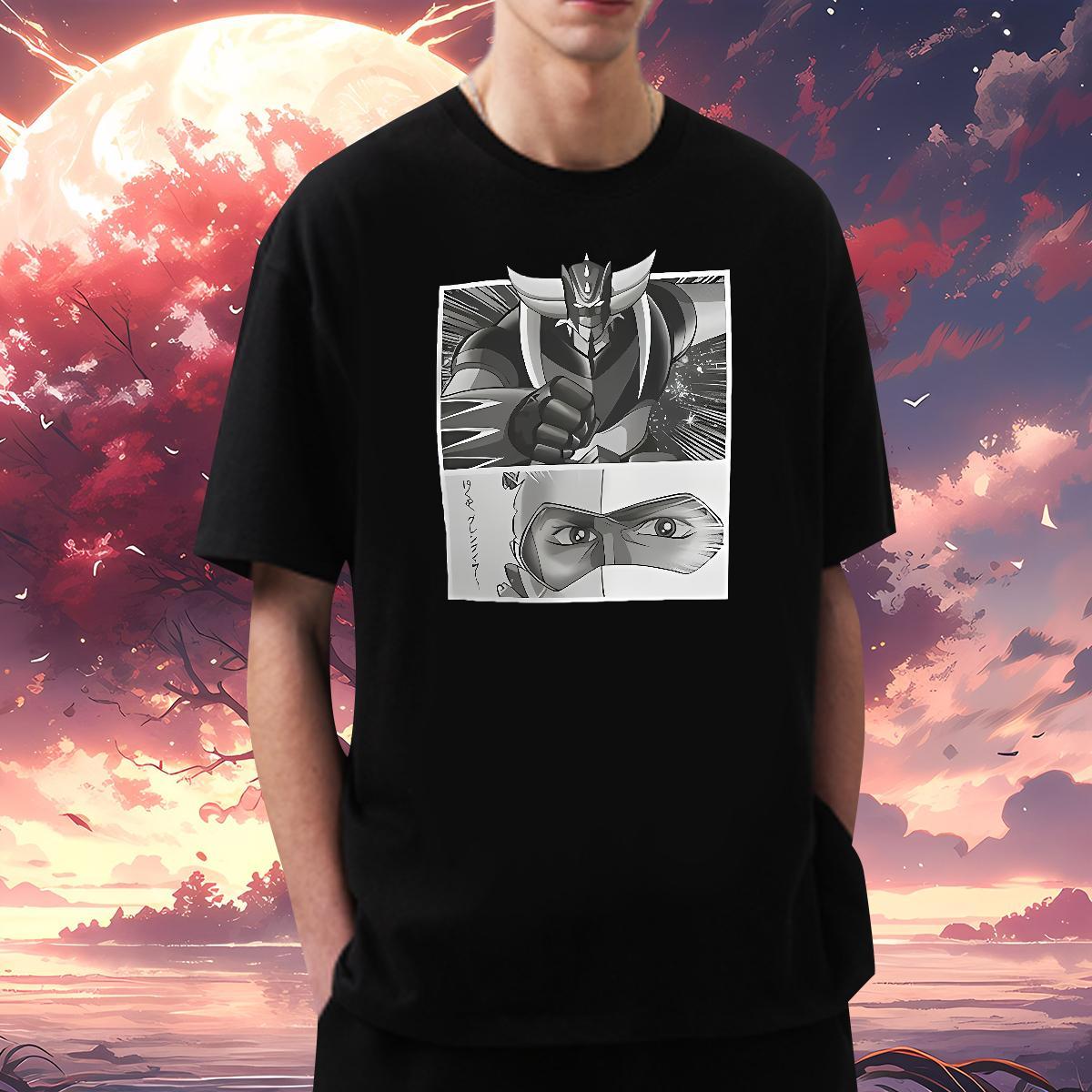 T-Shirts for Men 230g Cotton cartoon Anime Printing Street O Neck Short Sleeves Asian Size Tshirt for Man Woman Designer Fashion Free Shipping Clothin