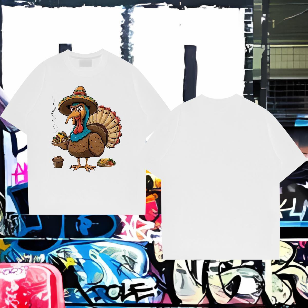 T-Shirts for Men 230g Pure Cotton eagle Sports Casual Breathable Short Sleeve Asian Size Men Tees New Brand Clothes