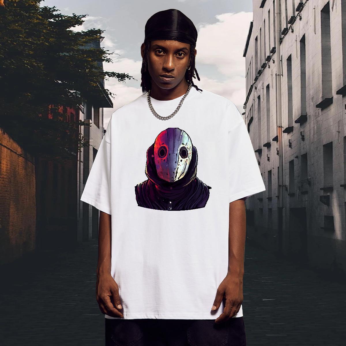 Loose Fit Couples T Shirts 230g Cotton Hip Hop ET Asian Size Crew Neck Breathable Classic Men T Shirts Tees