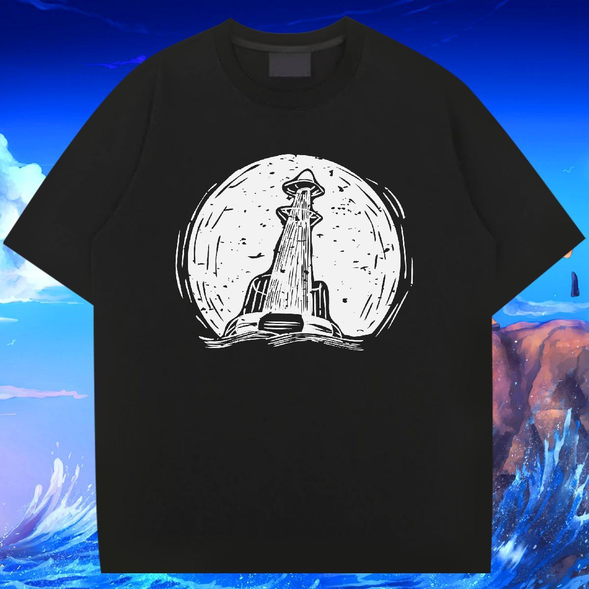 Designer Men Clothes T-Shirt 230g 100% Cotton High Street Hip Hop tool Oversized 3XL 4XL Short Sleeve O-Neck 2024 Designer T Shirt For Man Top Tees