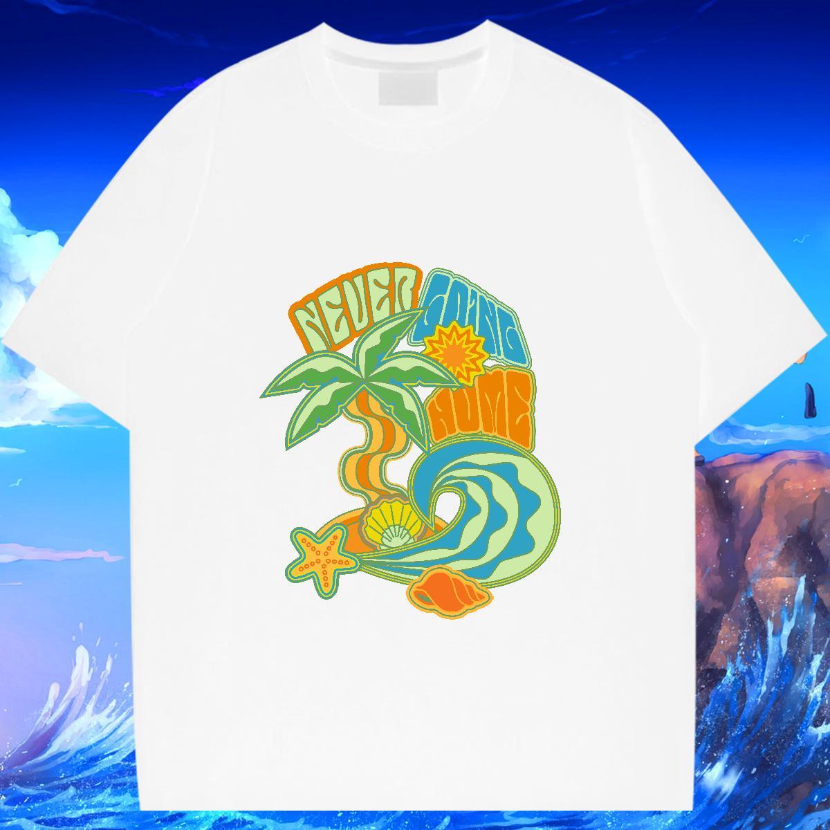 Cool Design Tshirts 230g Cotton Street Casual beach Black Oversized Breathable Crew Neck Classic Casual T Shirts Men Wear