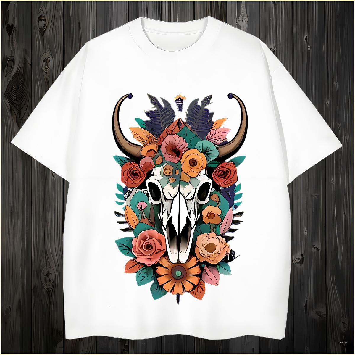 Fashion Designer Men T Shirts 230g 100% Cotton sheep Hip Hop Tees Pure Cotton Loose Fit Tshirts DIY Anime