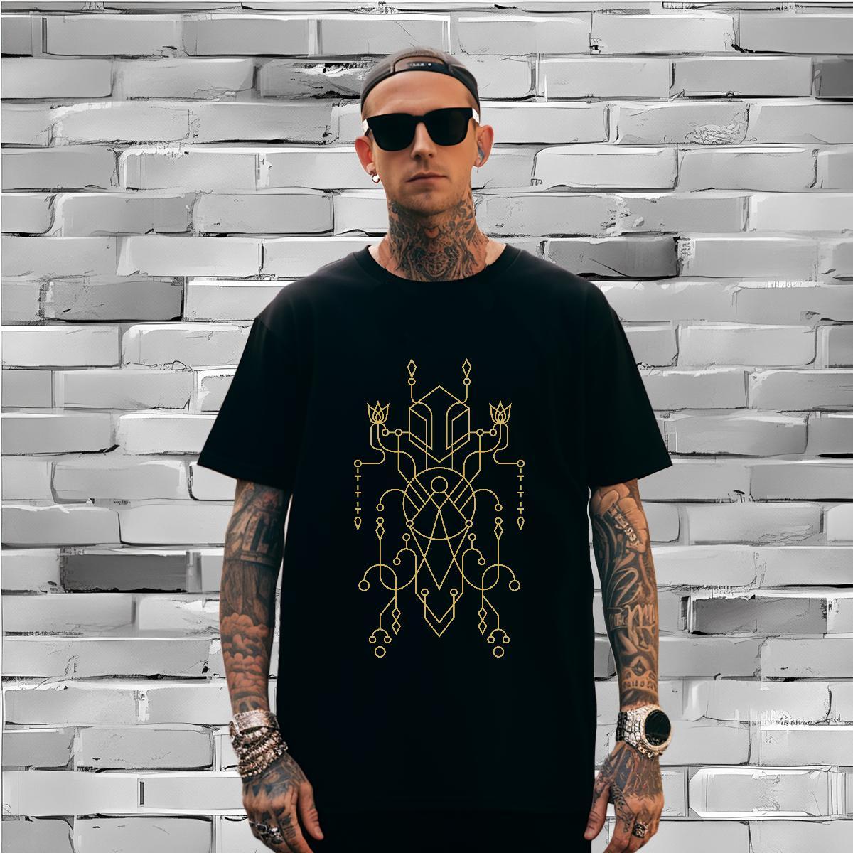 T shirt 230g Cotton handpainted Beach Pure Cotton White Plus Size Men Tshirts 2024 High Quality Tees Shirts