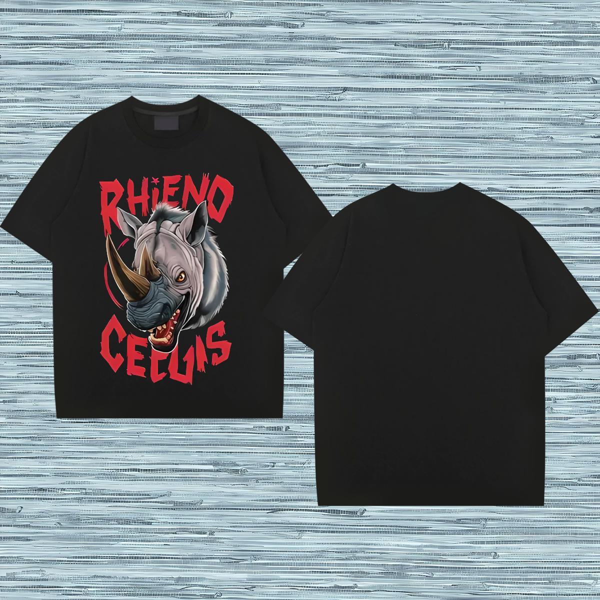 Designer Fashion T shirt 230g 100% Cotton Spring Summer Tees Breathable Short Sleeve Free Shipping Men Tops Tees Black Oversized