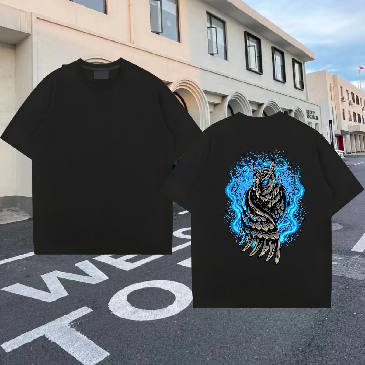 2024 New T Shirts Men 100% Cotton 230g cool Spring Summer Clothes O-Neck Short Sleeve Popular Tshirt for Man Woman Custom Big Size