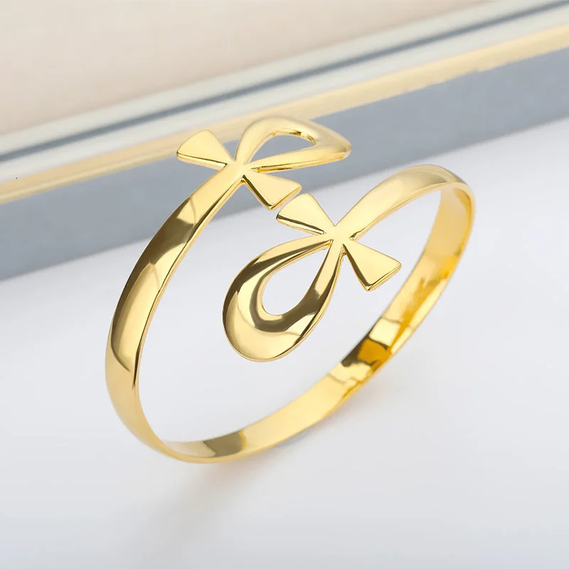 Egyptian Ankh Cross Bracelet Bangles For Women Men Vintage Stainless Steel Key of Life Bracelet Couple Femme Punk Jewelry Gift 240731