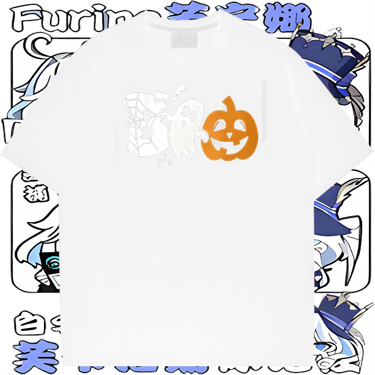 2024 New T shirt 100% Cotton 230g halloween Daily Wear Tee Shirt Breathable Crew Neck Designer Men Tops Tees DIY Printed