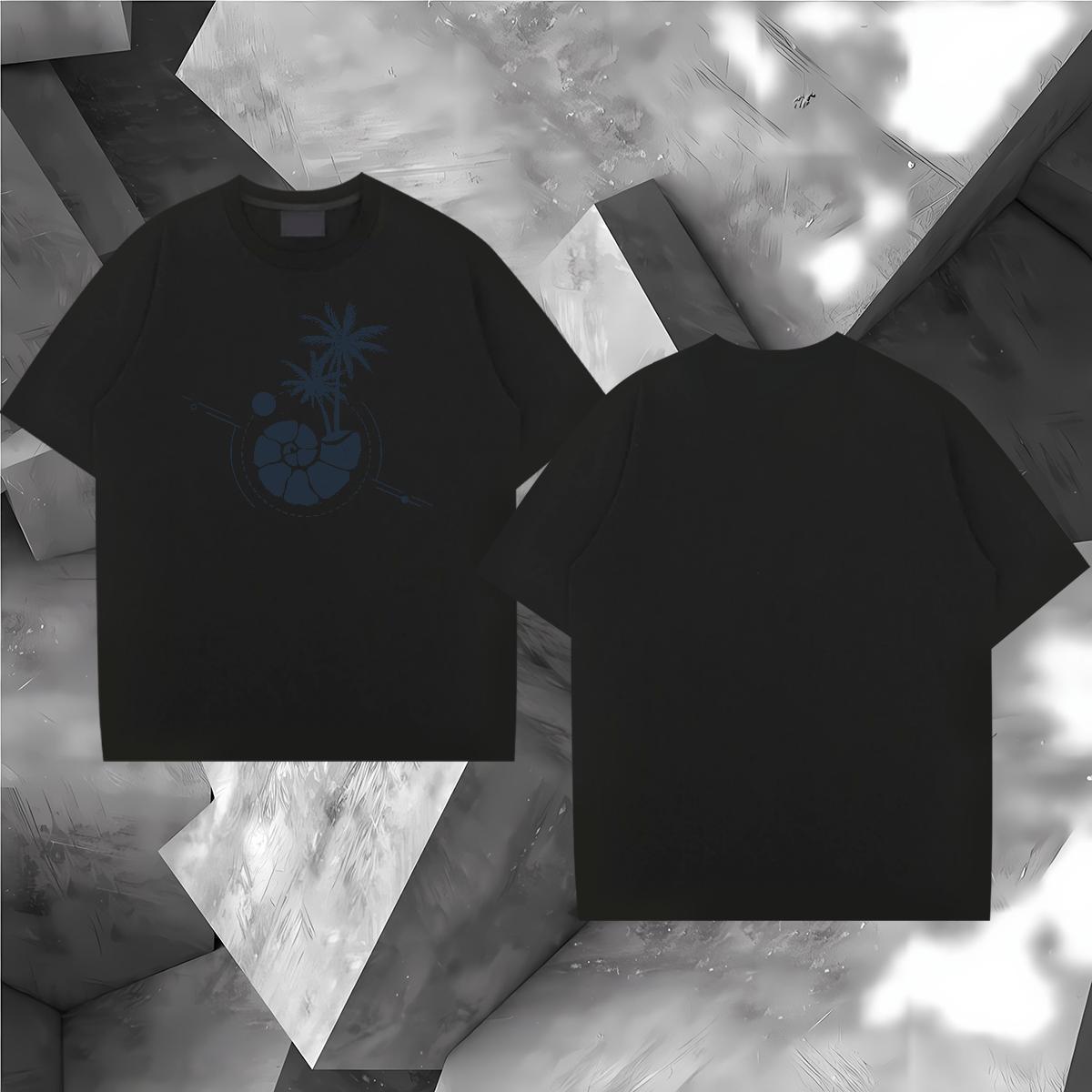 2024 DIY T Shirt For Man 230g Cotton tree Casual Beach Top Tees Breathable Soft Comfortable Men Tops Tees DIY Printed