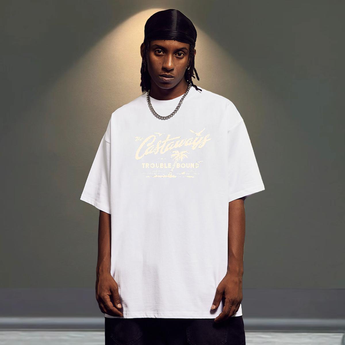 Wholesale Mens Tshirts 230g 100% Cotton Daily Wear tree DIY Anime Breathable Crew Neck New Designer T-Shirts for Men Tops Tees