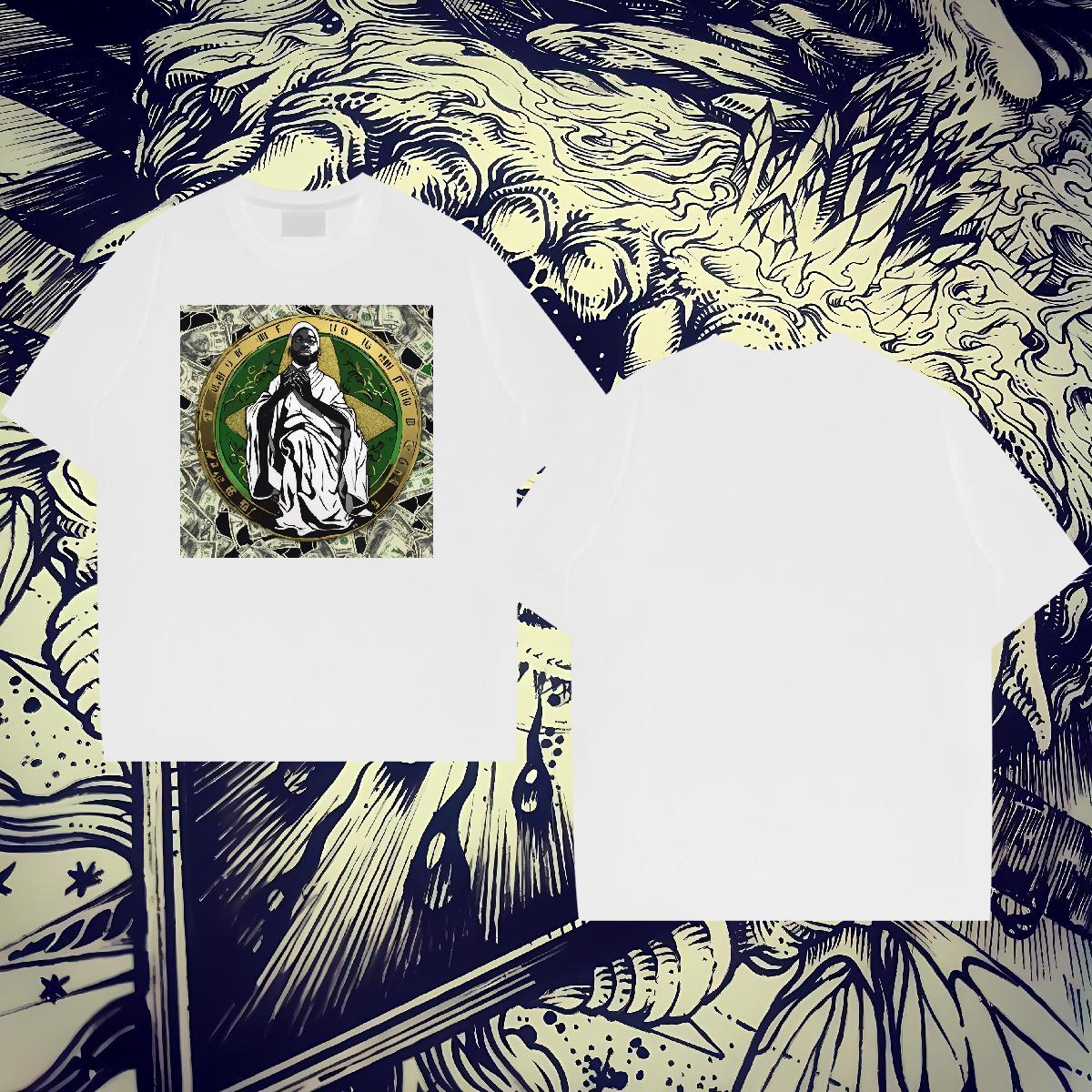 Free Shipping Men Tees 230g 100% Cotton Summer Casual cash DIY Logo Oversized Breathable Crew Neck Fashion Designer Mens T Shirts Tops