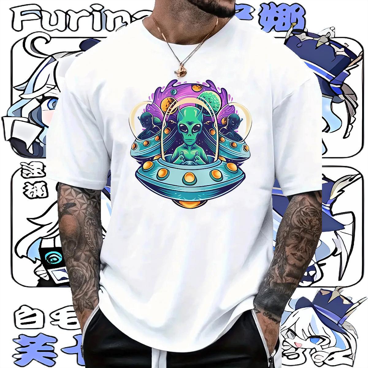 Brand T Shirts Men 230g Cotton halloween Summer Casual Tees Shirts Breathable Short Sleeve Loose Fit Men Tops Tees Custom Print Plus Size